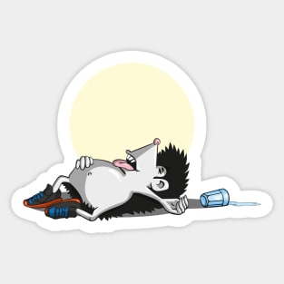 drunk hedgehog Sticker